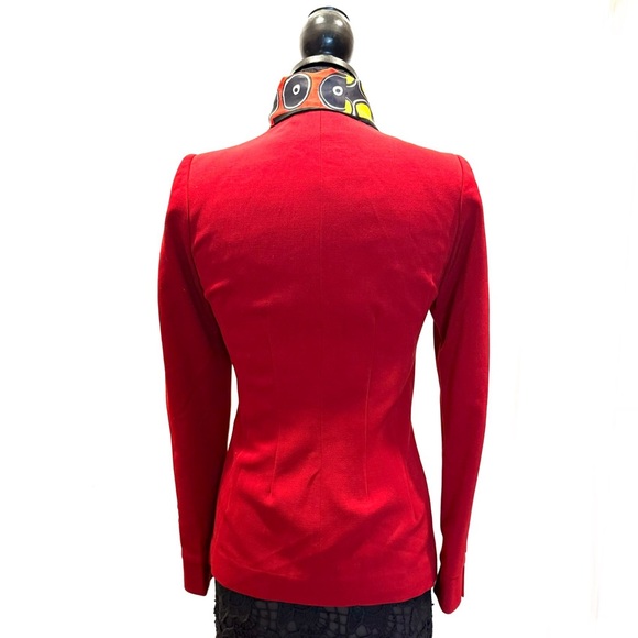 Classic vintage dressage style figure flattery Cranberry red jacket - Picture 3 of 12